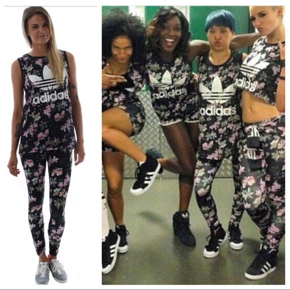 adidas matching leggings and top